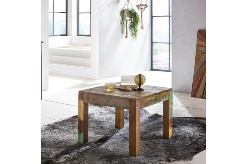 Sohvapöytä Wohnling Kolkutta kierrätetty käsintehty massiivipuu maalaismainen ilme - Huonekalut - Pöytä & ruokailuryhmä - Sohvapöytä