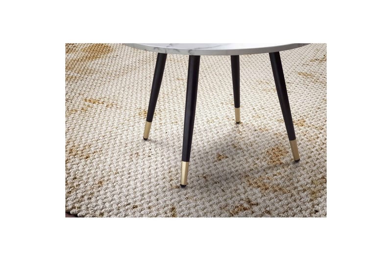 Sohvapöytä Wohnling marmori-ilme 60 cm pyöreä, moderni tyyli Marmori valkoinen - Marmori valkoinen - Huonekalut - Pöytä & ruokailuryhmä - Sohvapöytä