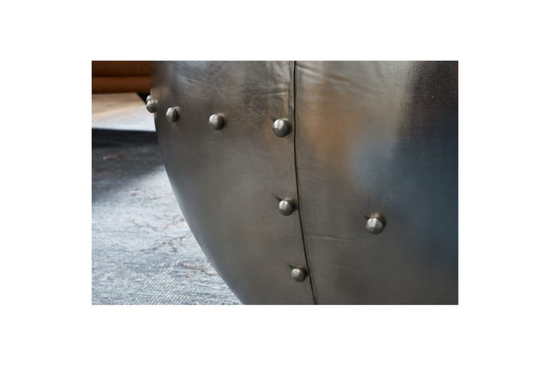 Sohvapöytä Wohnling Massiivipuu 60 cm Teollinen Nitottu Säilytystila - Huonekalut - Pöytä & ruokailuryhmä - Sohvapöytä