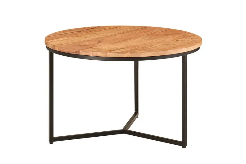 Sohvapöytä Wohnling Massiivipuu 60 cm Pyöreä Moderni, undefined