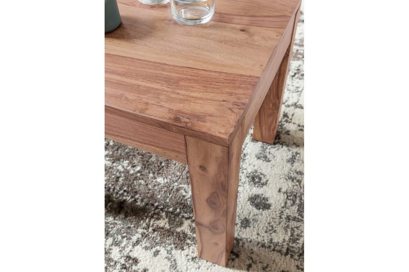 Sohvapöytä Wohnling Massiivipuu Maalaistalo Klassinen Käsintehty 45x45 cm, Akaasia - 45x45 cm, Akaasia - Huonekalut - Pöytä & ruokailuryhmä - Sohvapöytä