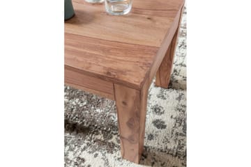 Sohvapöytä Wohnling Massiivipuu Maalaistalo Klassinen Käsintehty 45x45 cm, Akaasia - 45x45 cm, Akaasia - Huonekalut - Pöytä & ruokailuryhmä - Sohvapöytä