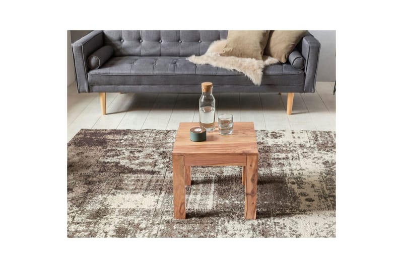 Sohvapöytä Wohnling Massiivipuu Maalaistalo Klassinen Käsintehty 45x45 cm, Akaasia - 45x45 cm, Akaasia - Huonekalut - Pöytä & ruokailuryhmä - Sohvapöytä