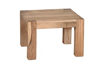 Sohvapöytä Wohnling Massiivipuu Maalaistalo Klassinen Käsintehty 60x60 cm, Akaasia - 60x60 cm, Akaasia - Huonekalut - Pöytä & ruokailuryhmä - Sohvapöytä