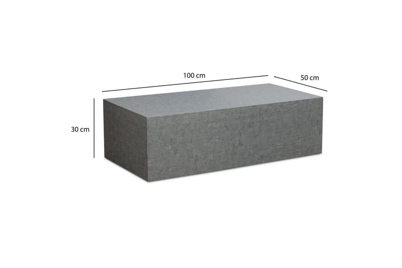 Sohvapöytä Wohnling Monobloc-betonilta näyttävä harmaa, moderni. - Huonekalut - Pöytä & ruokailuryhmä - Sohvapöytä