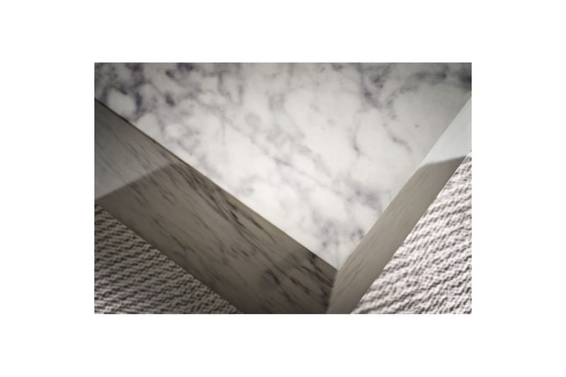 Sohvapöytä Wohnling MONOBLOC marmoriefekti 40x40x45 cm, moderni tyyli Marmori valkoinen - Marmori valkoinen - Huonekalut - Pöytä & ruokailuryhmä - Sohvapöytä