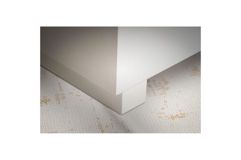 Sohvapöytä Wohnling MONOBLOC moderni ulkonäkö, 60x60x35 cm, jalakset Valkoinen - Valkoinen - Huonekalut - Pöytä & ruokailuryhmä - Sohvapöytä