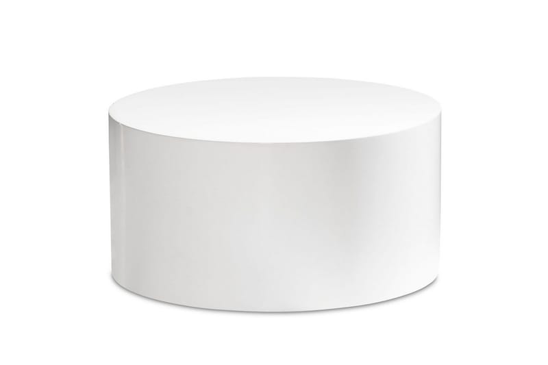 Sohvapöytä Wohnling MONOBLOC pyöreä 60 cm, moderni tyyli Valkoinen - Valkoinen - Huonekalut - Pöytä & ruokailuryhmä - Sohvapöytä