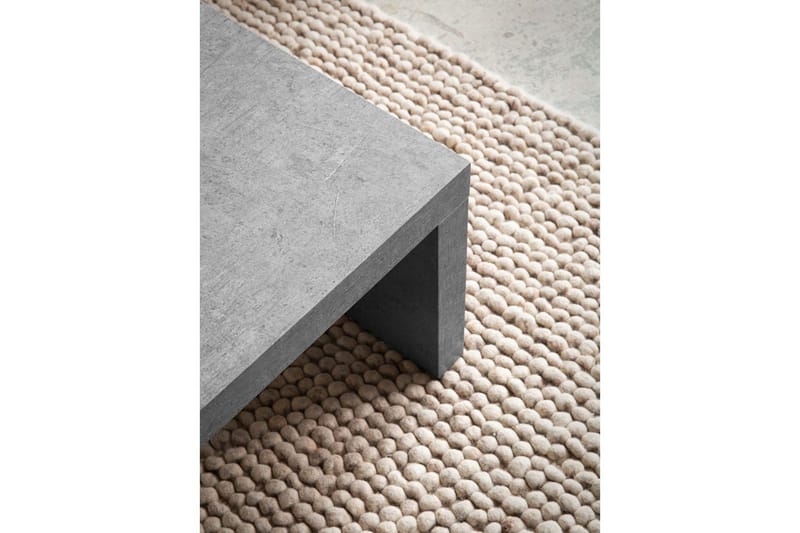 Sohvapöytä Wohnling suorakulmainen 110 cm, kivioptiikka, moderni ilme Harmaa - Harmaa - Huonekalut - Pöytä & ruokailuryhmä - Sohvapöytä