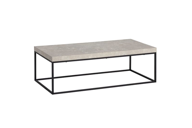 Sohvapöytä Wohnling suorakulmainen 120 cm, kivioptiikka, moderni ilme Beige, Beige
