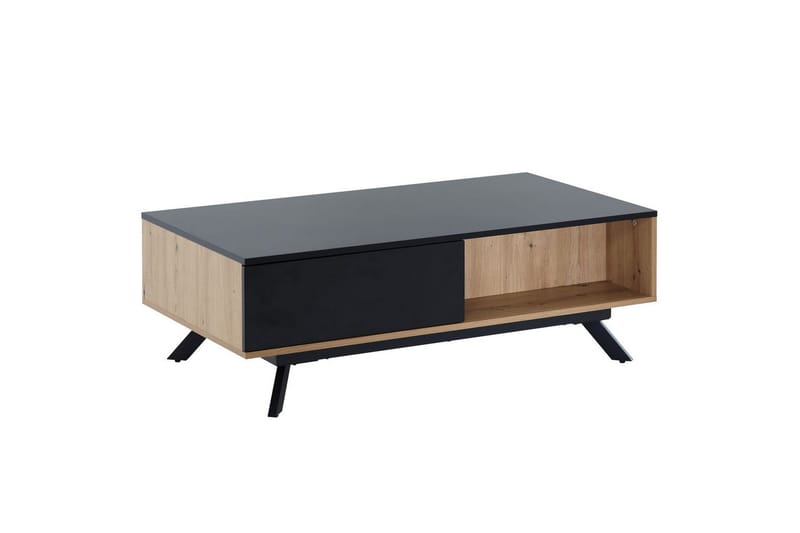 Sohvapöytä Wohnling Suorakulmainen MDF, tammen ilme, iso laatikkolokerikko, moderni ilme, undefined