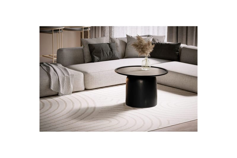 Sohvapöytä Wohnling Täyspuinen pyöreä 60 cm sylinterimäinen jalusta klassinen moderni - Huonekalut - Pöytä & ruokailuryhmä - Sohvapöytä