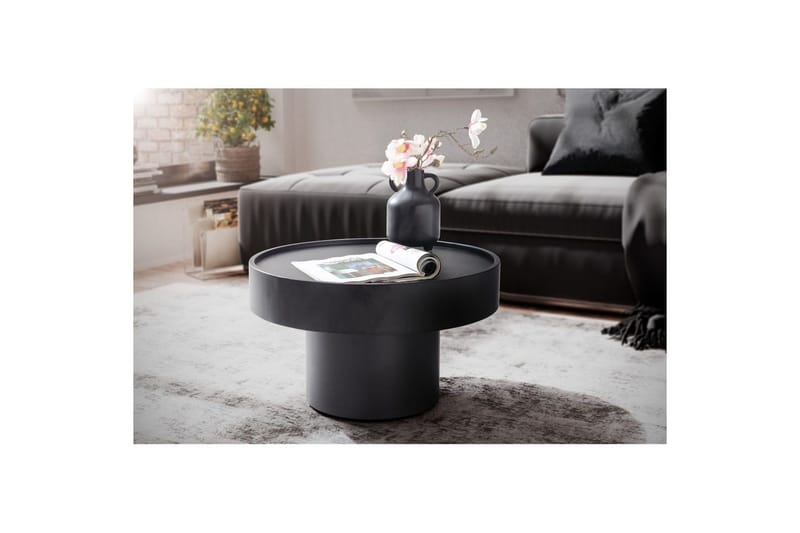 Sohvapöytä Wohnling Pyöreä 60 cm sienimäinen metallinen moderni ulkoasu - Huonekalut - Pöytä & ruokailuryhmä - Sohvapöytä