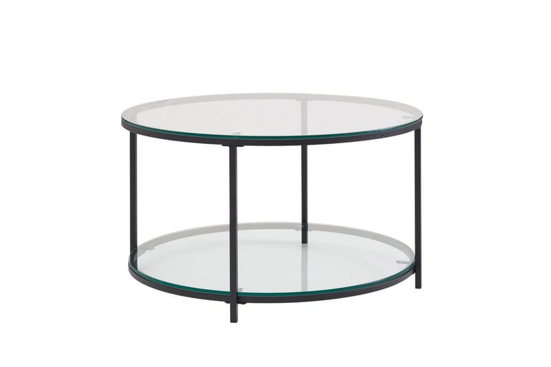 Sohvapöytä Wohnling Pyöreä turvalasi lasialustalla moderni, undefined