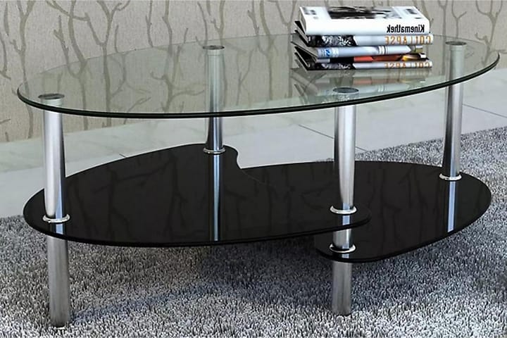 Sohvapöytä yksilöllinen 3-tasoinen muotoilu Musta - Musta - Sohvapöytä