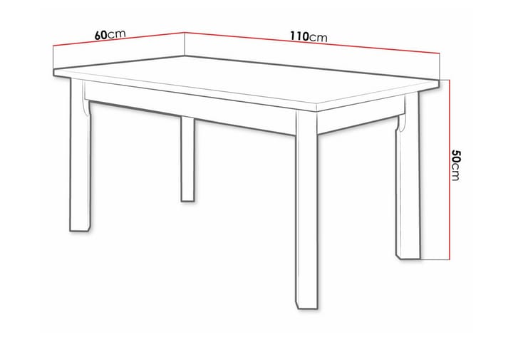 Sohvapöytä Patrickswell 60 cm - Valkoinen - Sohvapöytä