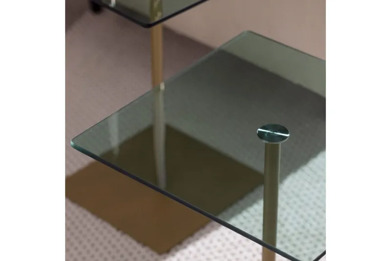 Sohvapöytäsarja Challur Kulta / Vihreä - Kulta / Vihreä - Huonekalut - Pöytä & ruokailuryhmä - Apupöytä & sivupöytä - Sarjapöytä