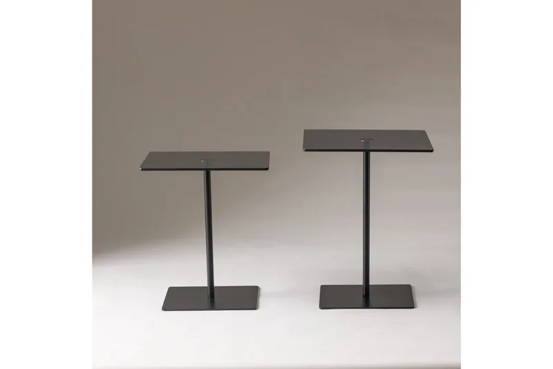 Sohvapöytäsarja Challur Musta / Savu, Musta