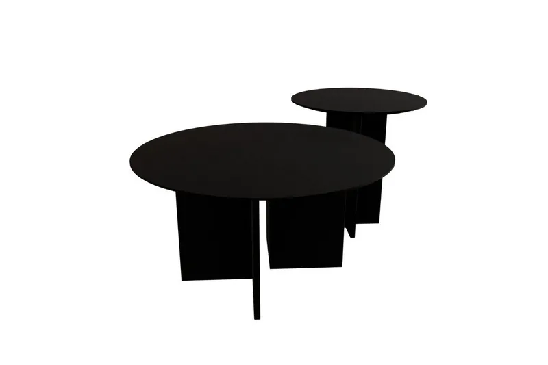 Sohvapöytäsarja Glenure Musta, Musta