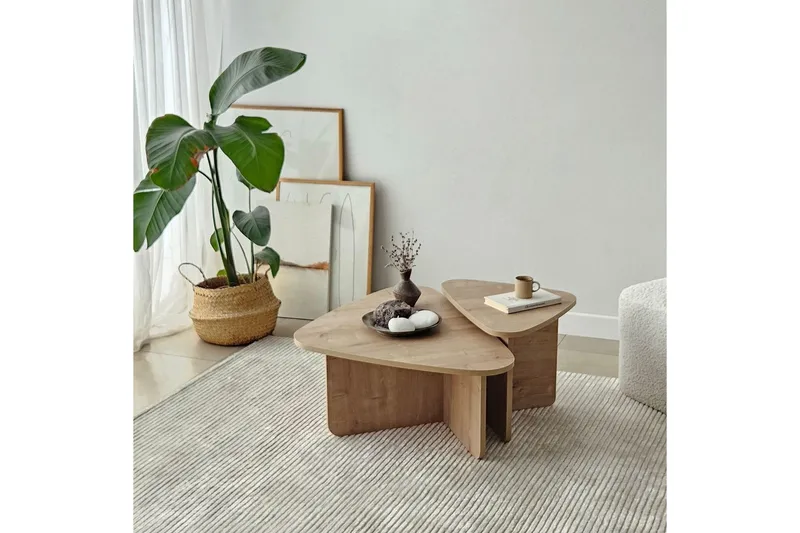 Sohvapöytäsarja Jewa Sarja Safidoniritammi - Safidoniritammi - Huonekalut - Pöytä & ruokailuryhmä - Apupöytä & sivupöytä - Sarjapöytä