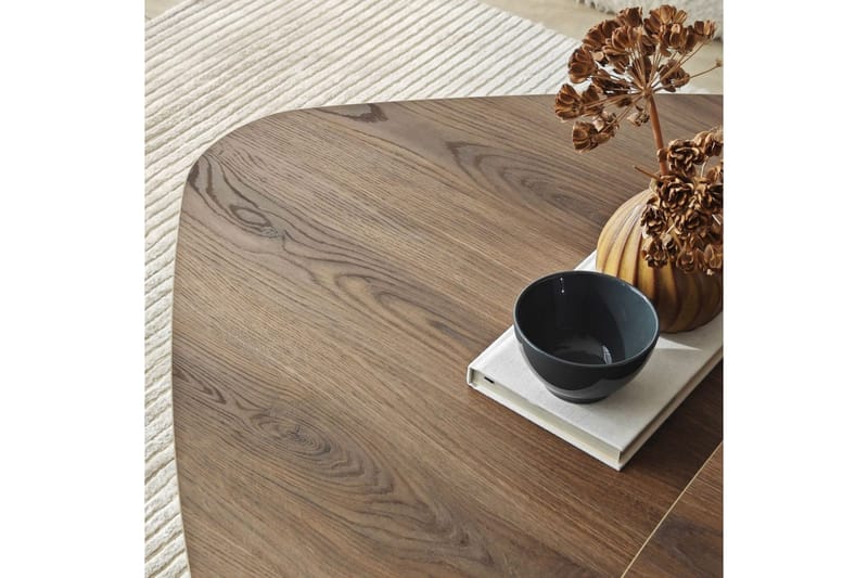 Sohvapöytäsarja Jewa Sarja Pähkinäpuu - Pähkinäpuu - Huonekalut - Pöytä & ruokailuryhmä - Apupöytä & sivupöytä - Sarjapöytä