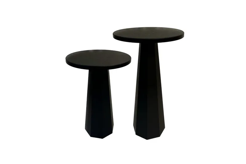 Sohvapöytäsarja Miu Kaksinkertainen Musta, Musta