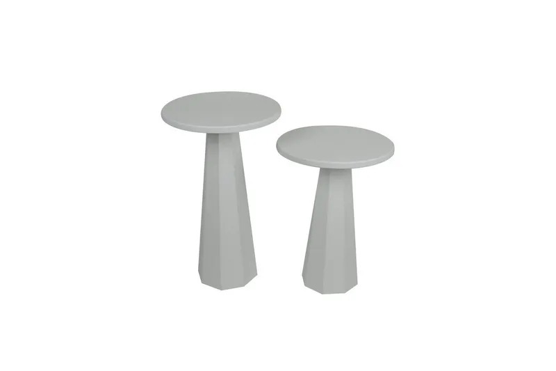 Sohvapöytäsarja Miu Kaksinkertainen Valkoinen, Valkoinen