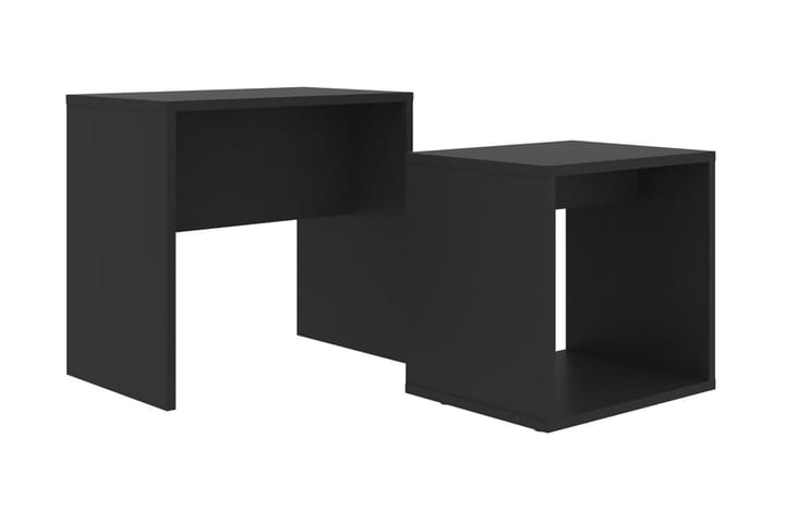 Sohvapöytäsarja musta 48x30x45 cm lastulevy - Musta - Sohvapöytä