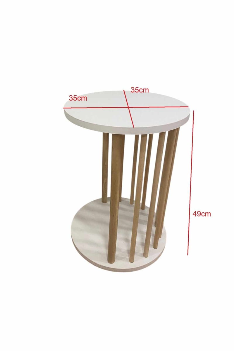 Sohvapöytäsetti Hanah Home Peka Set Pro (Ø60 x K43 cm) Sapphire Oak - Sapphire Oak - Huonekalut - Pöytä & ruokailuryhmä - Sohvapöytä