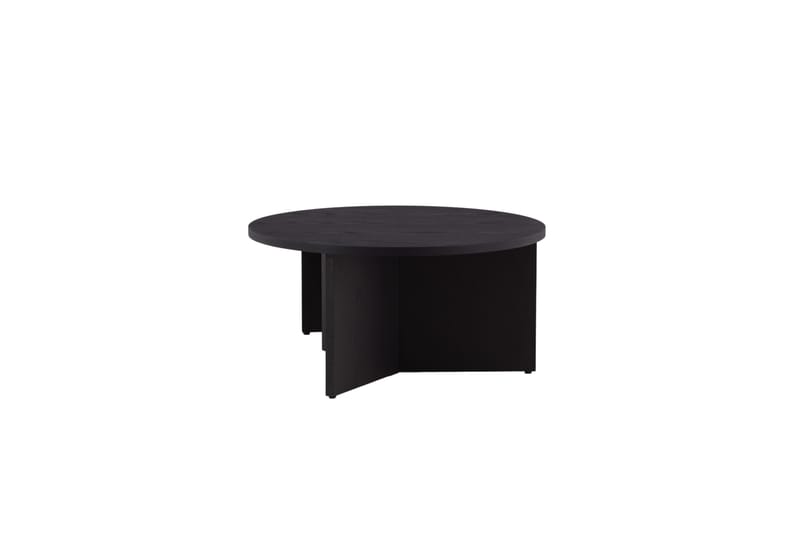 Sohvapöytäsetti Saltö 2kpl Pyöreät 85 cm/65 cm Puu Musta - Musta - Huonekalut - Pöytä & ruokailuryhmä - Apupöytä & sivupöytä - Sarjapöytä