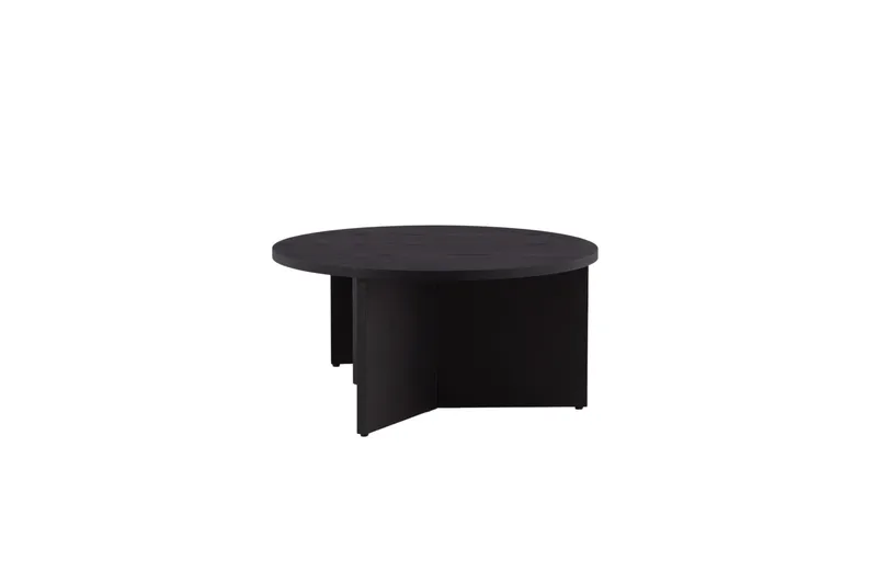 Sohvapöytäsetti Saltö 2kpl Pyöreät 85 cm/65 cm Puu Musta - Musta - Huonekalut - Pöytä & ruokailuryhmä - Apupöytä & sivupöytä - Sarjapöytä