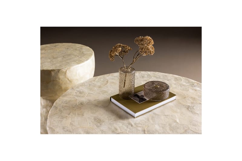 Sohvapöytäsetti VIND Sandön 2 kpl Pyöreät 70 cm/40 cm Vaaleanharmaa - Huonekalut - Pöytä & ruokailuryhmä - Apupöytä & sivupöytä - Sarjapöytä