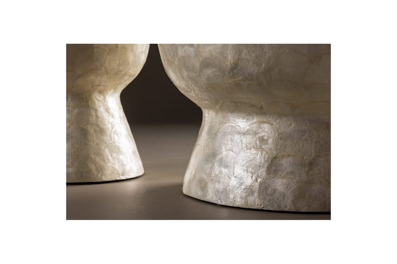 Sohvapöytäsetti VIND Sandön 2 kpl Pyöreät 70 cm/40 cm Vaaleanharmaa - Huonekalut - Pöytä & ruokailuryhmä - Apupöytä & sivupöytä - Sarjapöytä