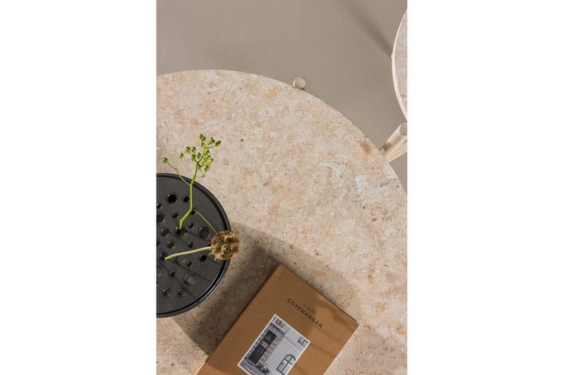 Sohvapöytäsetti VIND Sandhamn 2 kpl Pyöreät 70 cm/40 cm Beige - Huonekalut - Pöytä & ruokailuryhmä - Apupöytä & sivupöytä - Sarjapöytä