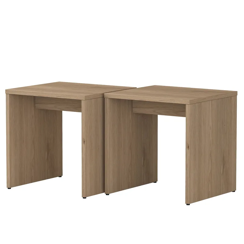 Sohvapöytäsetti Wallxpert Cleo Shelf (90 x 44,8 x 40 cm) travertiini - Travertiini - Huonekalut - Pöytä & ruokailuryhmä - Sohvapöytä