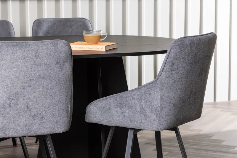 Soikea Bariso-ruokapöytä 230x115x75 cm ja 6 Rosie-ruokatuolia - Huonekalut - Pöytä & ruokailuryhmä - Ruokailuryhmä
