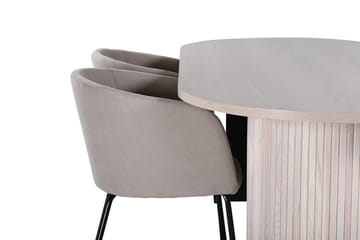 Soikea ruokailuryhmä Venture Home Bianca, Berit Beige Vaalea puu 4 kpl - Huonekalut - Pöytä & ruokailuryhmä - Ruokailuryhmä