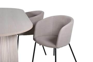 Soikea ruokailuryhmä Venture Home Bianca, Berit Beige Vaalea puu 4 kpl - Huonekalut - Pöytä & ruokailuryhmä - Ruokailuryhmä
