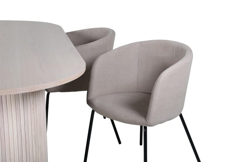Soikea ruokailuryhmä Venture Home Bianca, Berit Beige Vaalea puu 4 kpl - Huonekalut - Pöytä & ruokailuryhmä - Ruokailuryhmä