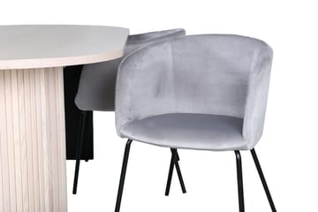 Soikea ruokailuryhmä Venture Home Bianca, Berit Harmaa Valkolakattu 4 kpl - Huonekalut - Pöytä & ruokailuryhmä - Ruokailuryhmä