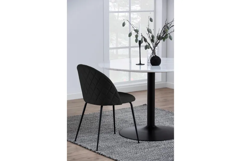 Stabby Ruokapöytä 110x110 cm Pyöreä - Valkoinen - Huonekalut - Pöytä & ruokailuryhmä - Ruokapöydät & keittiön pöydät