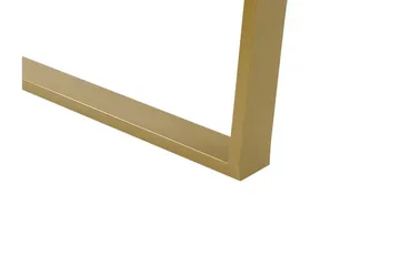 Stensby Ruokapöytä 90x200 cm - Valkoinen Kulta - Huonekalut - Pöytä & ruokailuryhmä - Marmoripöydät