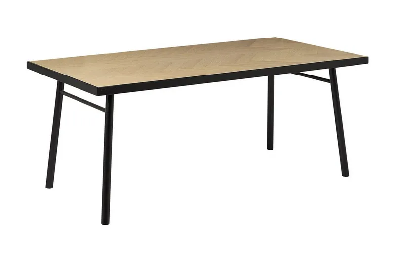 Stensville Ruokapöytä 90x90 cm, Vaaleanruskea/Musta