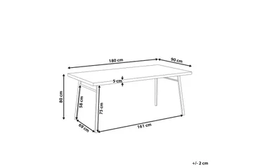 Stensville Ruokapöytä 90x90 cm - Vaaleanruskea/Musta - Huonekalut - Pöytä & ruokailuryhmä - Ruokapöydät & keittiön pöydät