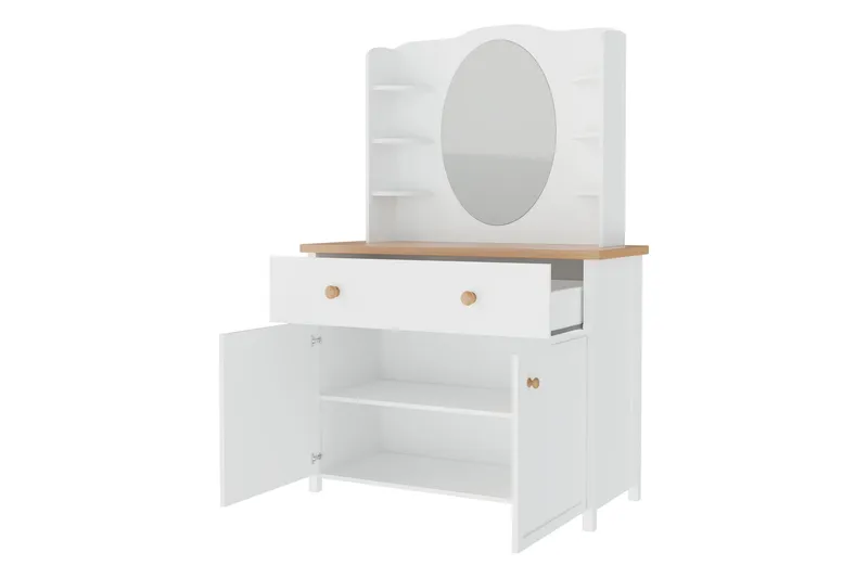Storys Peilipöytä 110x42 cm - Valkoinen - Huonekalut - Pöytä & ruokailuryhmä - Meikki- & kampauspöydät
