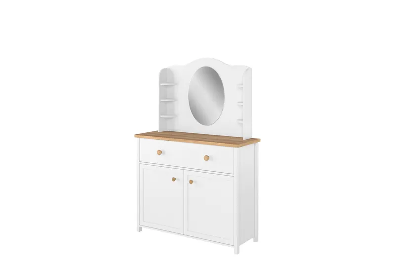 Storys Peilipöytä 110x42 cm, Valkoinen