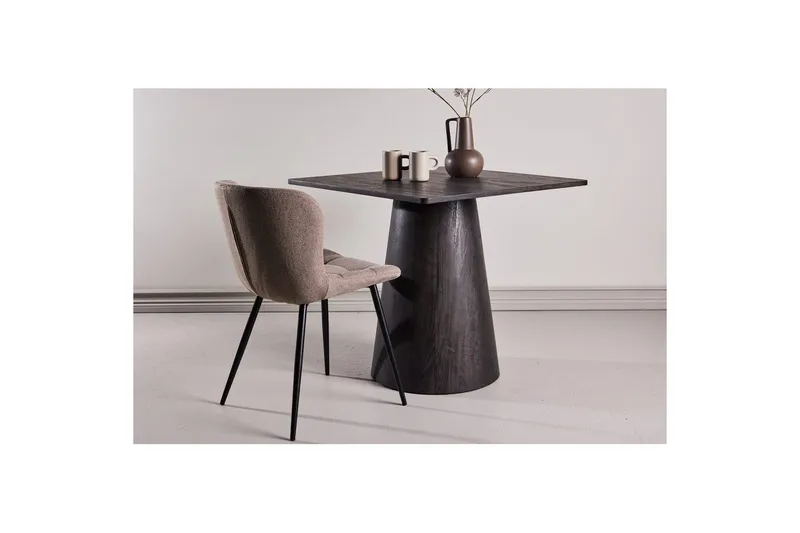 Suorakulmainen ruokapöytä Lanzi - Musta - Huonekalut - Pöytä & ruokailuryhmä - Ruokapöydät & keittiön pöydät