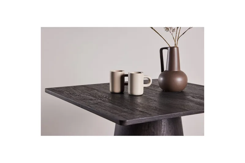 Suorakulmainen ruokapöytä Lanzi - Musta - Huonekalut - Pöytä & ruokailuryhmä - Ruokapöydät & keittiön pöydät