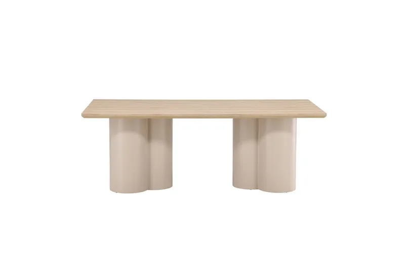 Suorakulmainen ruokapöytä Olivia, beige, 210x100x75