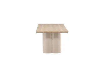 Suorakulmainen ruokapöytä Olivia - beige, 210x100x75 - Huonekalut - Pöytä & ruokailuryhmä - Ruokapöydät & keittiön pöydät